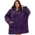 LITA - one size Hoodie Snuggie Fleece Deken Mouwen Extra groot - Diverse Kleren 