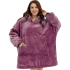 LITA - one size Hoodie Snuggie Fleece Deken Mouwen Extra groot - Diverse Kleren 