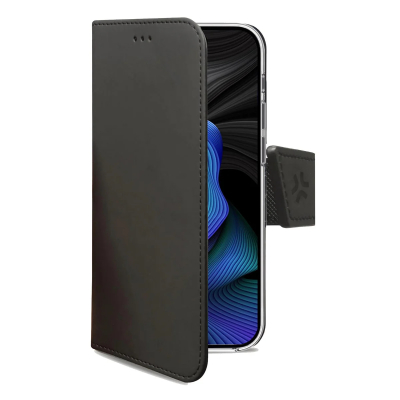 iPhone 15 Serie - Celly SlimFit hoesje - Wally/leer - Zwart