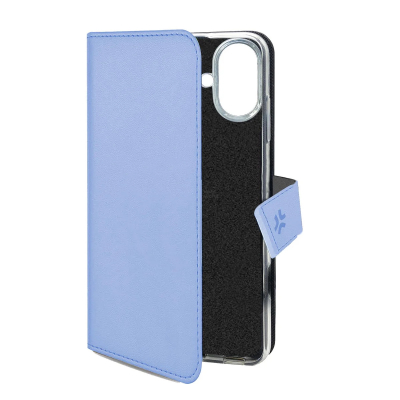 iPhone 16 Serie - Celly SlimFit hoesje - Wally/leer - Blauw 