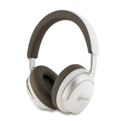 GUESS SCRIPT ANC DRAADLOZE KOPTELEFOON HEADSET - BEIGE