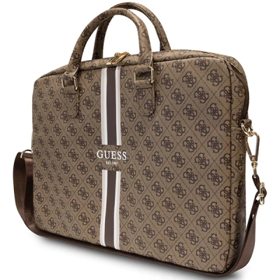 Guess Laptoptas / Organizer  - Monogram 4G Print - Brown  16 Inch 