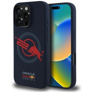 iPhone 16 Pro Red Bull MagSafe Case Lining hoesje Navy Blue