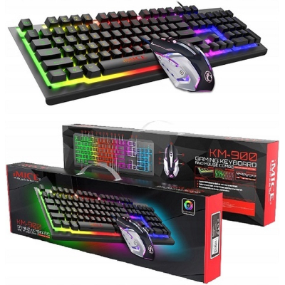 Imice - GAMING keyboard + Game muis MET COOLE RGB VERLICHTING