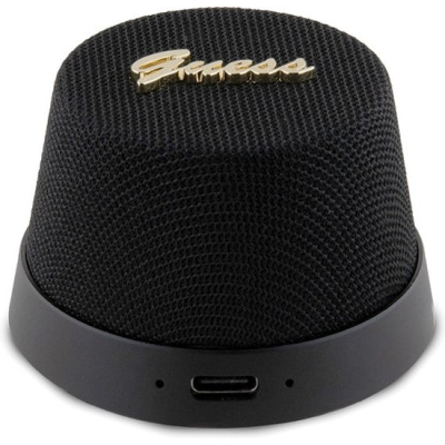 Guess STUDIO Bluetooth Speaker Script Logo (MagSafe Compatible) - Zwart 