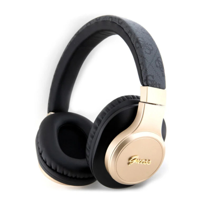 Guess Bluetooth Headphones - 4G tone on tone script logo - Zwart 