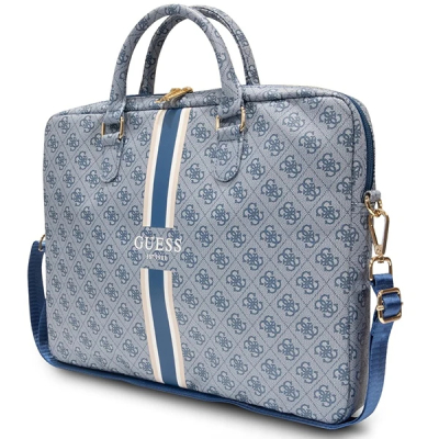 Guess Laptoptas / Organizer - Monogram 4G Print - Blue 16 Inch