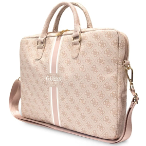 Guess Laptoptas laptop tas - 4G Print - Rose Gold 