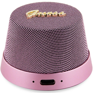 Guess STUDIO Bluetooth Speaker Script Logo (MagSafe Compatible) - Pink 