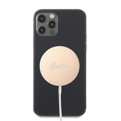 GUESS MAGSAFE LADER ROSE GOLD 15W USB C BEKEND VAN TIKTOK