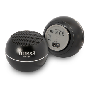Guess Mini Bluetooth Speaker - 3W vermogen - 6 uur speeltijd - Black 