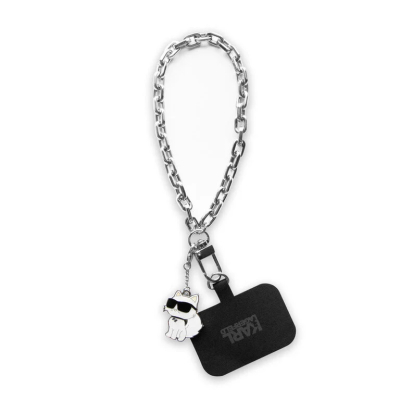 Karl Lagerfeld Universal Wrist Chain - Tether Patch - Choupette - Zilver