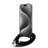 iPhone 16 Pro Max Guess Crossbody Magsafe hoesje Back - cover Hard case - Frosty black