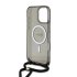 iPhone 16 Pro Guess Crossbody Magsafe hoesje Back - cover Hard case - Frosty black 