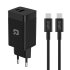 UniQ Home/Travel Gan Technologie 45W PD Lader + Type C To Type C Kabel