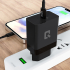 UniQ Home/Travel Gan Technologie 25W PD Lader + Type C To Type C Kabel