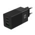UniQ Home/Travel Gan 65W PD technologie Lader + Type C To Type C Kabel 